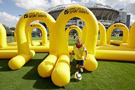 Voetbalattracties voor de Kids-FUN-dag